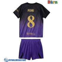 Fotballdrakt Barn Barcelona Pedri Gonzalez #8 Bortedraktsett 2026-27 Kortermet (+ Korte bukser)